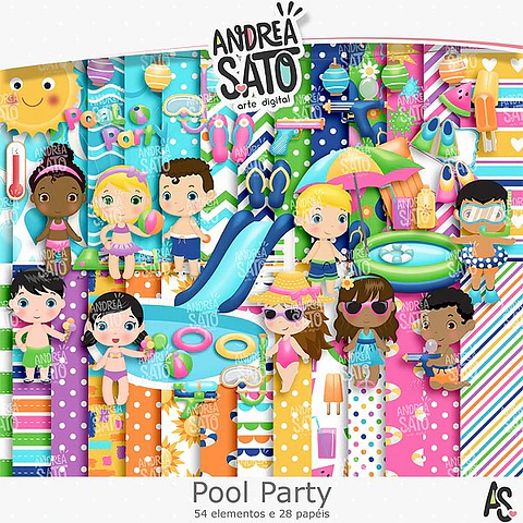 Kit digital pool party 