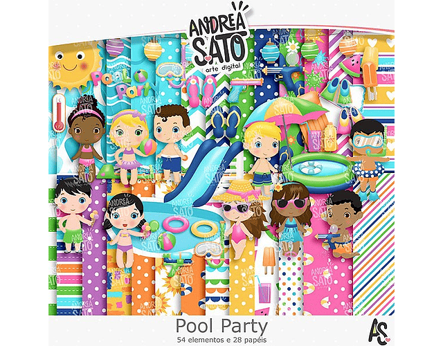 Kit digital pool party 