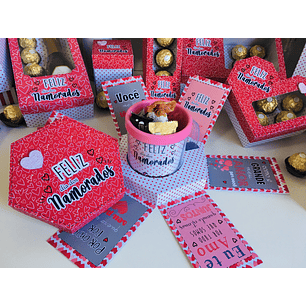 Arquivo de Corte Caixa Explosão Caneca Dia dos Namorados