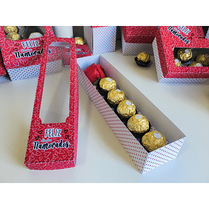 Arquivo de Corte Caixa 5 Doces e 1 Rosa Dia dos Namorados 
