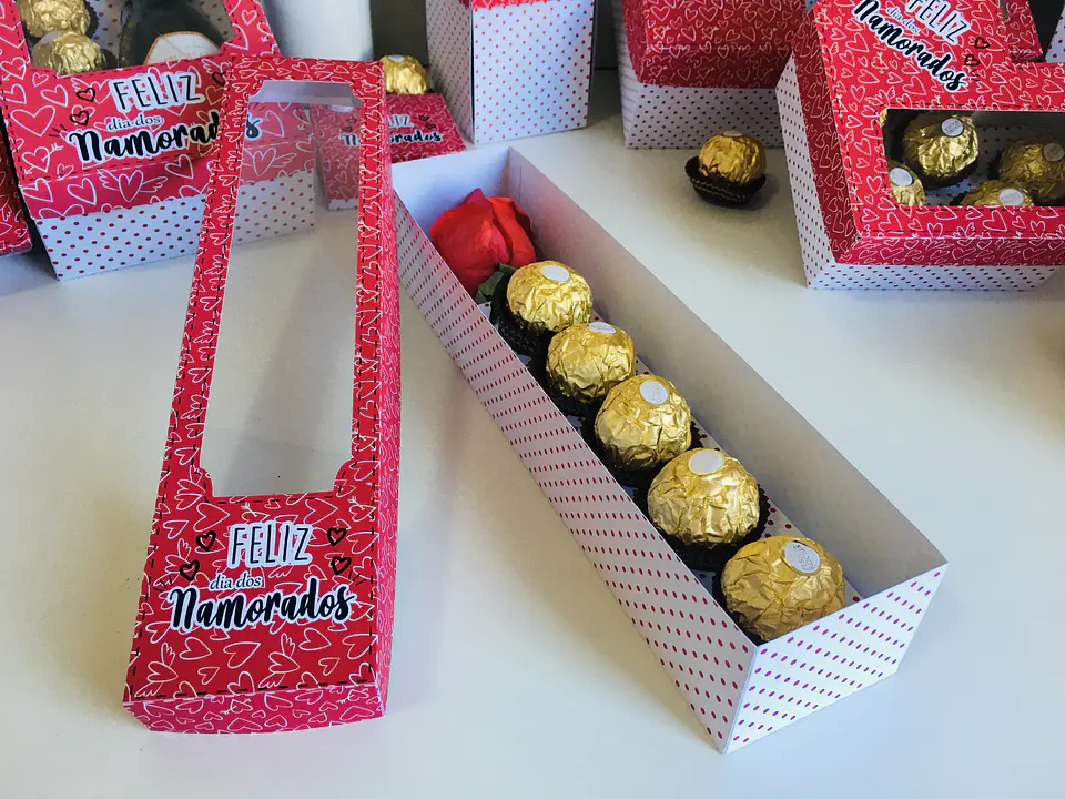 Arquivo de Corte Caixa 5 Doces e 1 Rosa Dia dos Namorados  1