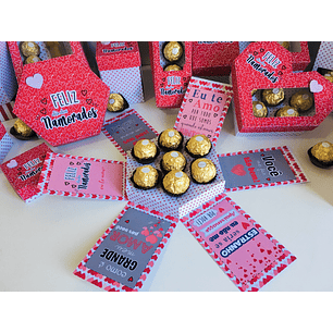 Arquivo de Corte Caixa Explosão Doces Dia dos Namorados 