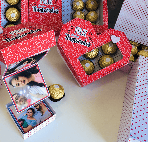 Arquivo de Corte Caixa Fotos Dia dos Namorados