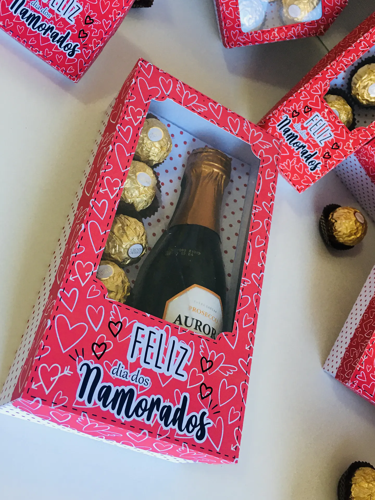 Arquivo de Corte Caixa Mini Chandon e 5 Doces Dia dos Namorados 1