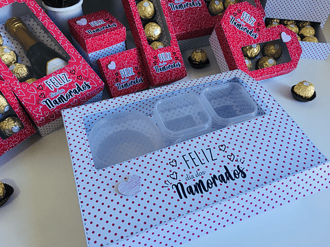 Arquivo de Corte Caixa Mini Fondue Dia dos Namorados