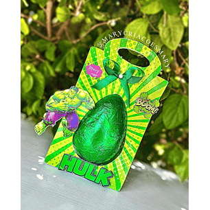 Arquivo de corte surporte ovo de páscoa hulk 250g