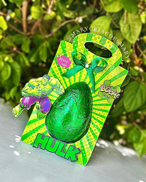 Arquivo de corte surporte ovo de páscoa hulk 250g