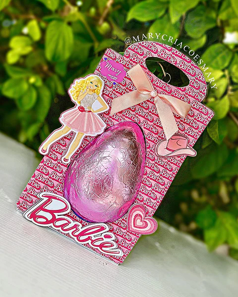 Arquivo de corte surporte ovo de páscoa barbie 250g