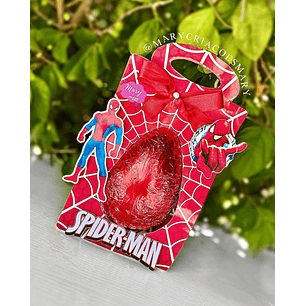 Arquivo de corte surporte ovo de páscoa homem aranha