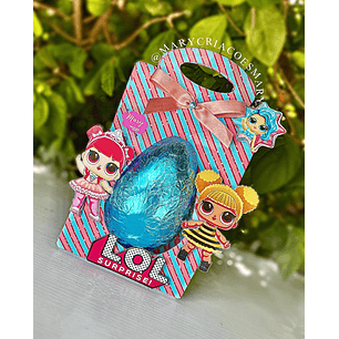 Arquivo de corte surporte ovo de páscoa lol