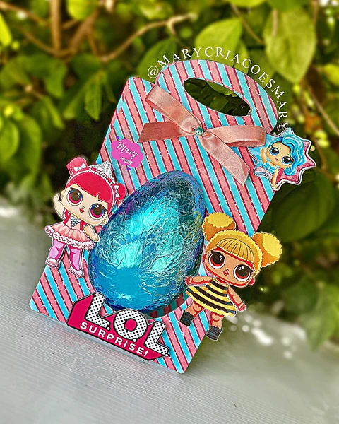 Arquivo de corte surporte ovo de páscoa lol