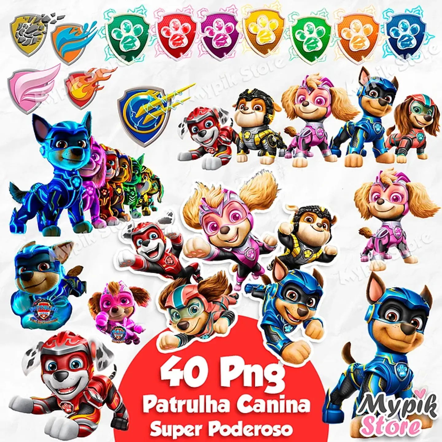 Kit digital patrulha canina super poderosos 1