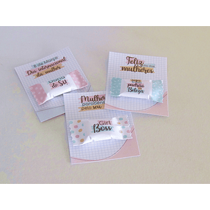 Arquivo de corte card e balinha dia da mulher