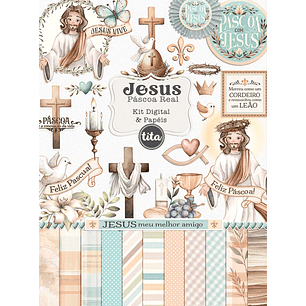 Kit Digital Jesus Páscoa Real - Tita