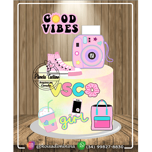 Arquivo de corte topo de bolo vsco girl