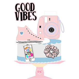 Arquivo de corte topo de bolo vsco girl