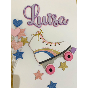 Arquivo de corte topo de bolo patins vsco girl