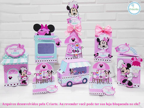 Arquivo de corte minnie confeiteira