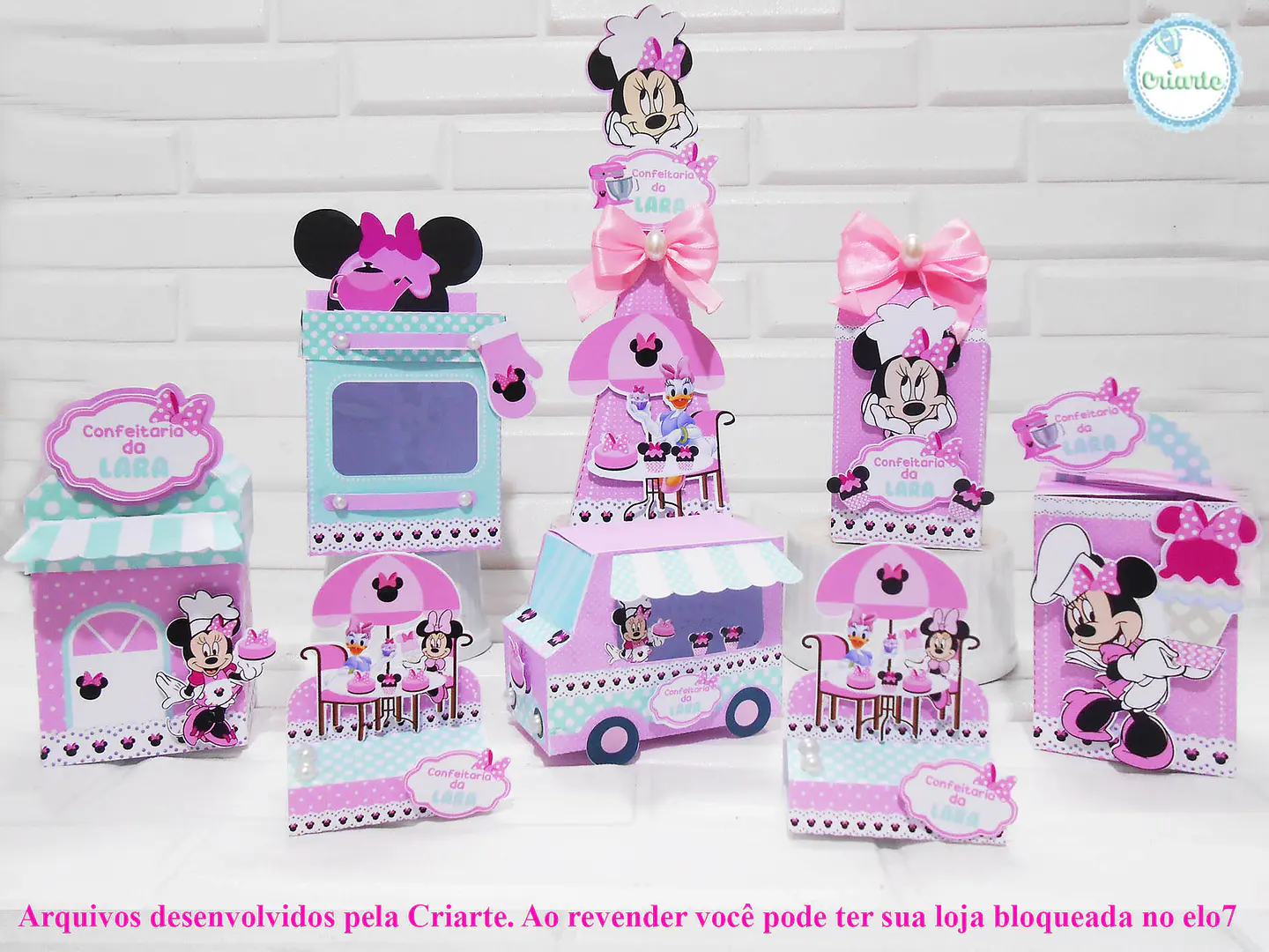 Arquivo de corte minnie confeiteira 1