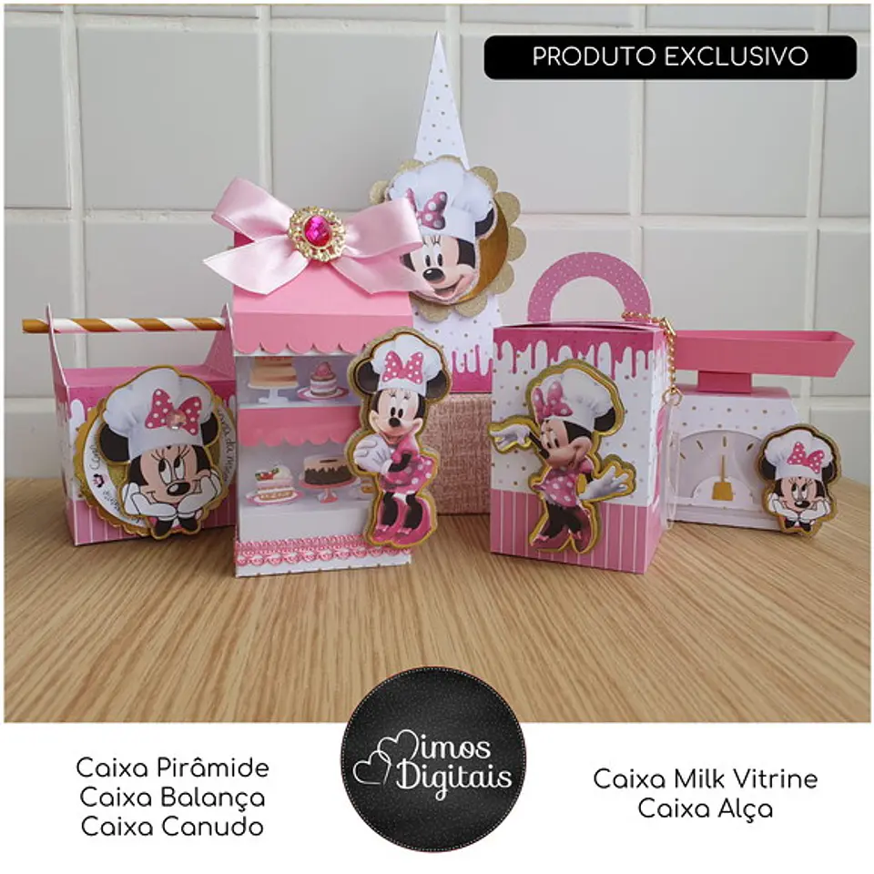 Arquivo de corte minnie confeiteira 1