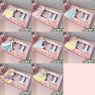 Arquivo de corte mini confeiteiro combo princesas da disney