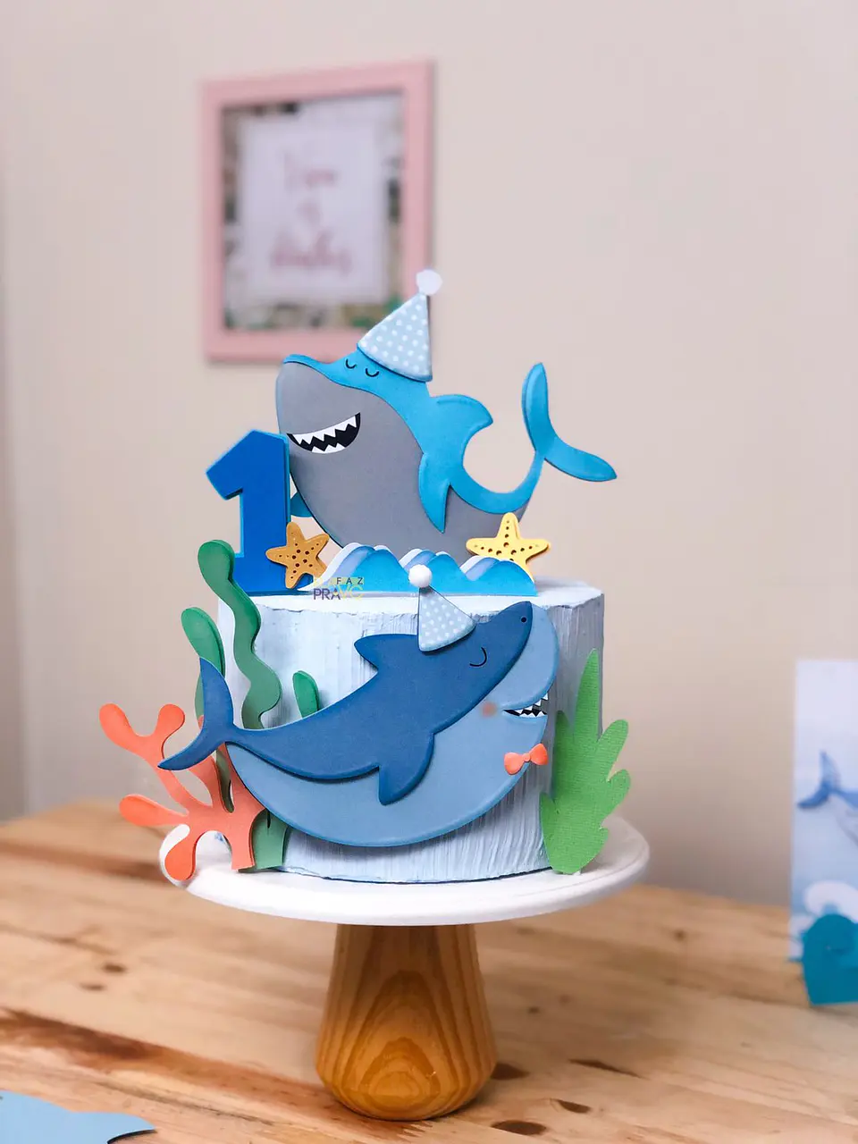 Arquivo de corte topo de bolo tubarão 1