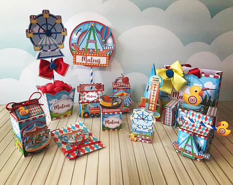 Arquivo de corte parque de diversões