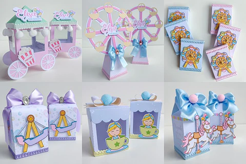 Arquivo de corte parque de diversões menina