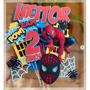 Arquivo de corte topo de bolo homem aranha