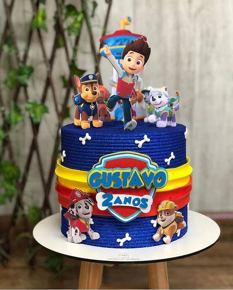 Arquivo de corte topo de bolo patrulha canina