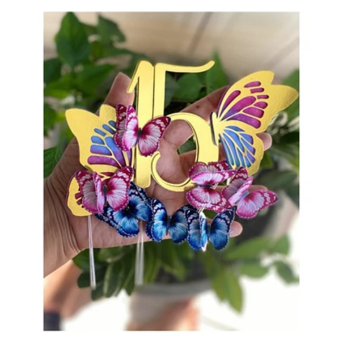 Arquivo de corte topo de bolo borboletas