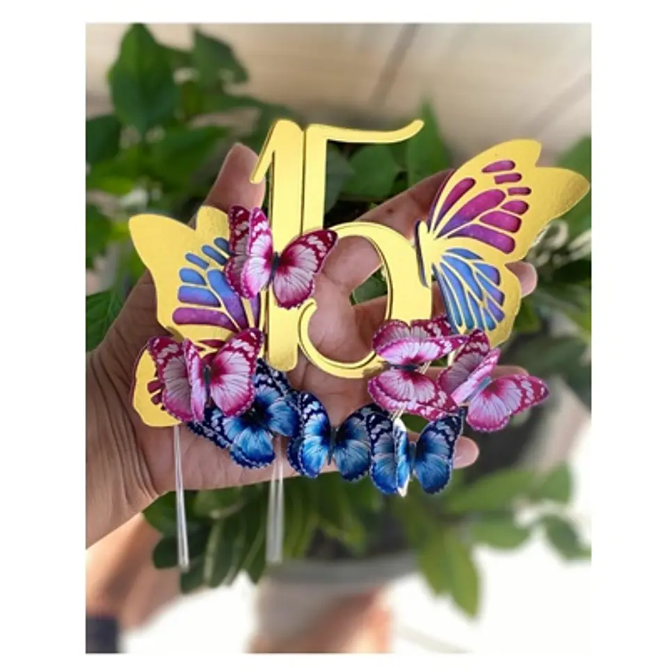 Arquivo de corte topo de bolo borboletas 1