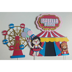 Arquivo de corte topo circo menina