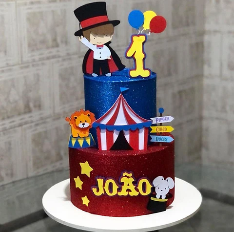 Arquivo de corte topo de bolo circo