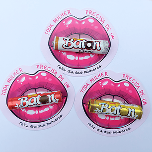 Arquivo de corte card boca baton dia da mulher