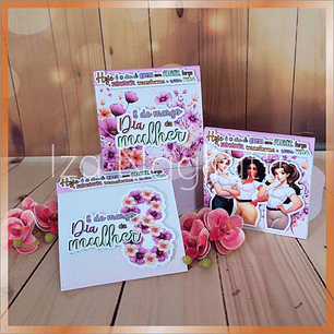 Arquivo bloquinhos, planner diário, lembretes e notas – dia da mulher