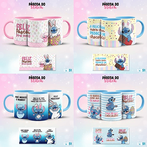 Arquivo canecas páscoa stitch