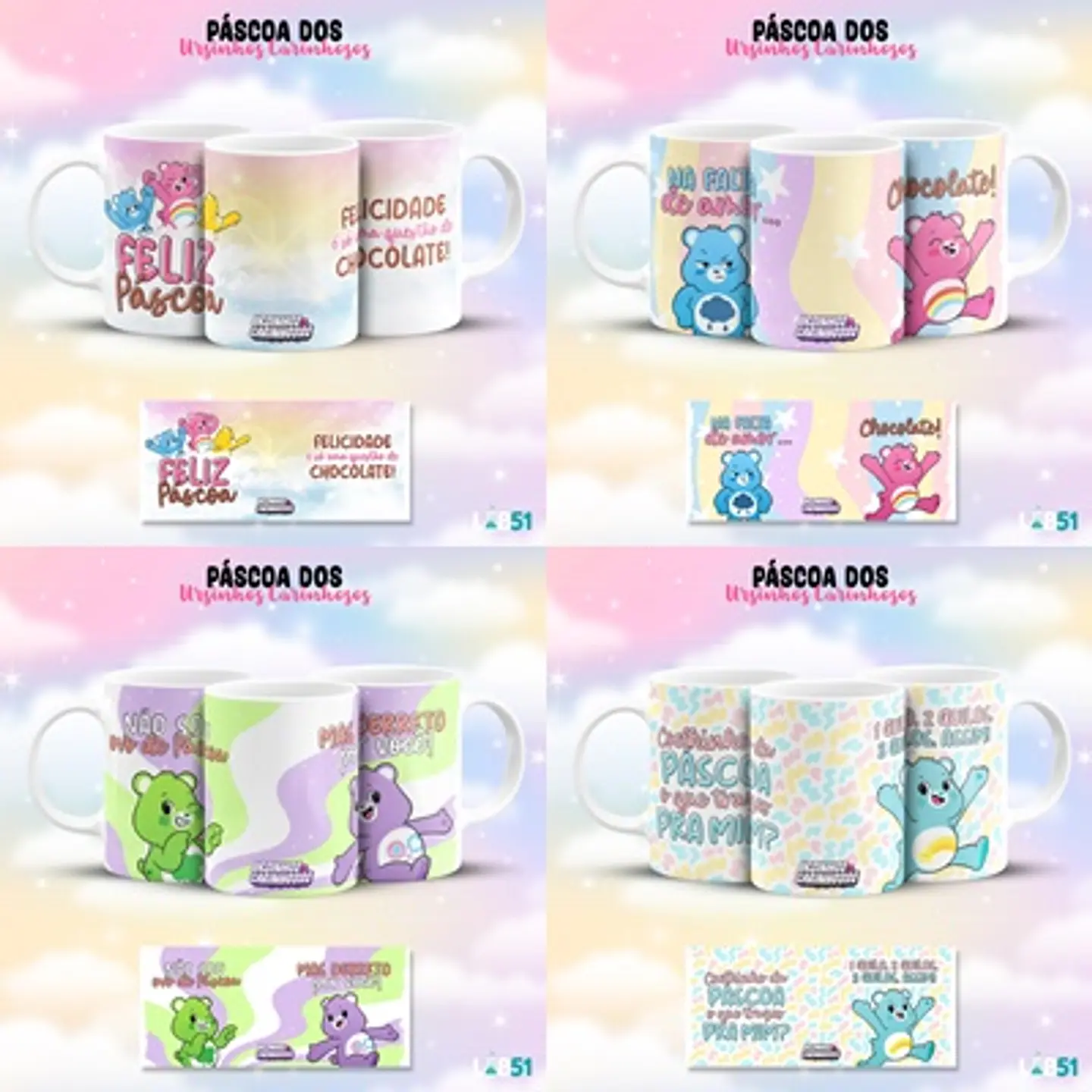 Arquivo canecas páscoa ursinhos carinhosos 1