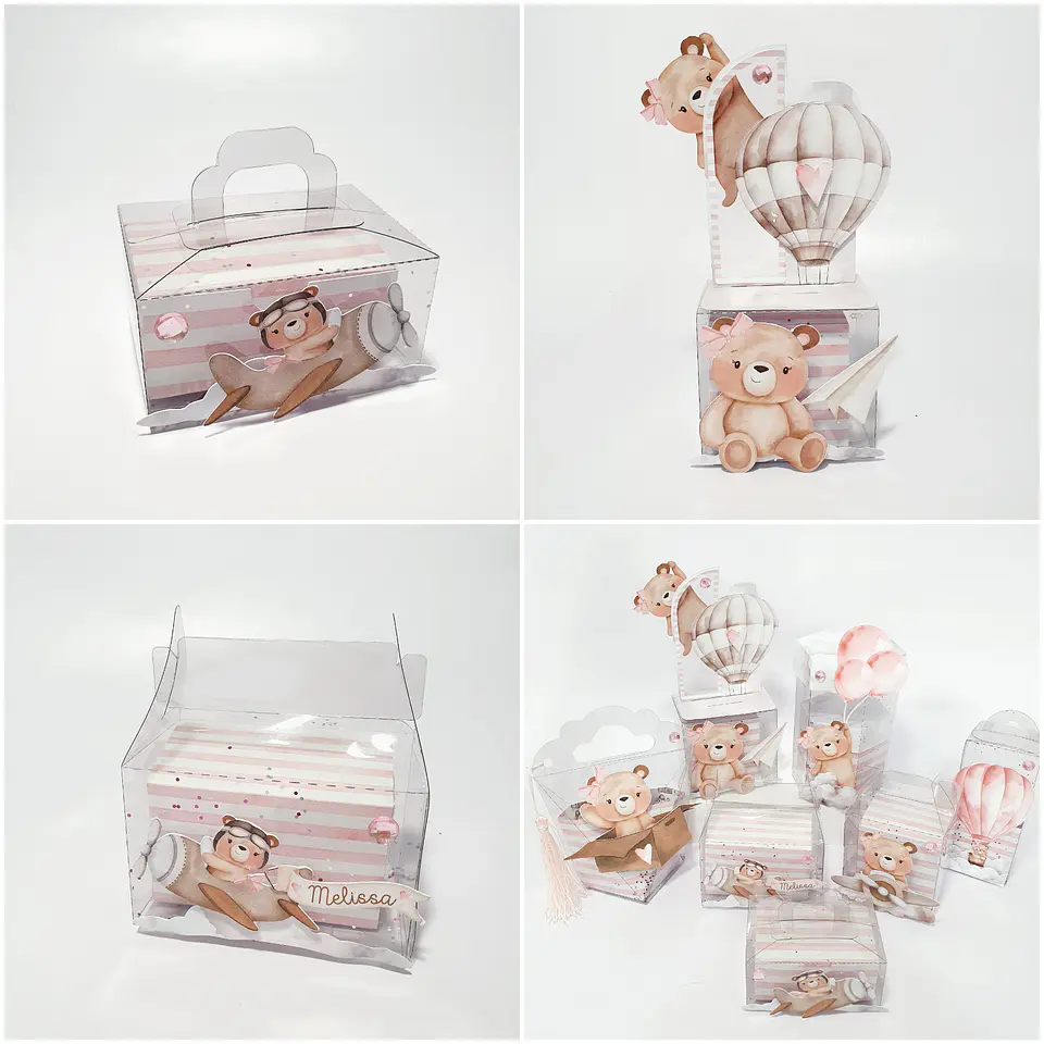 Arquivo Ursinha Aviador Rosa 3