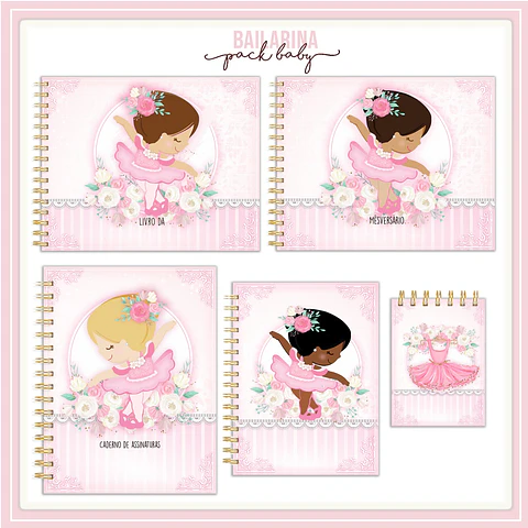 Arquivo Encadernação Caderneta de Vacina Bailarina