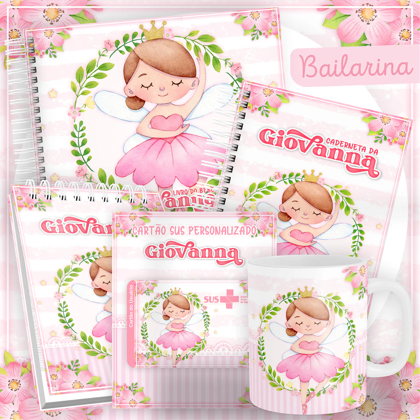 Arquivo Encadernação Baby Bailarina 1