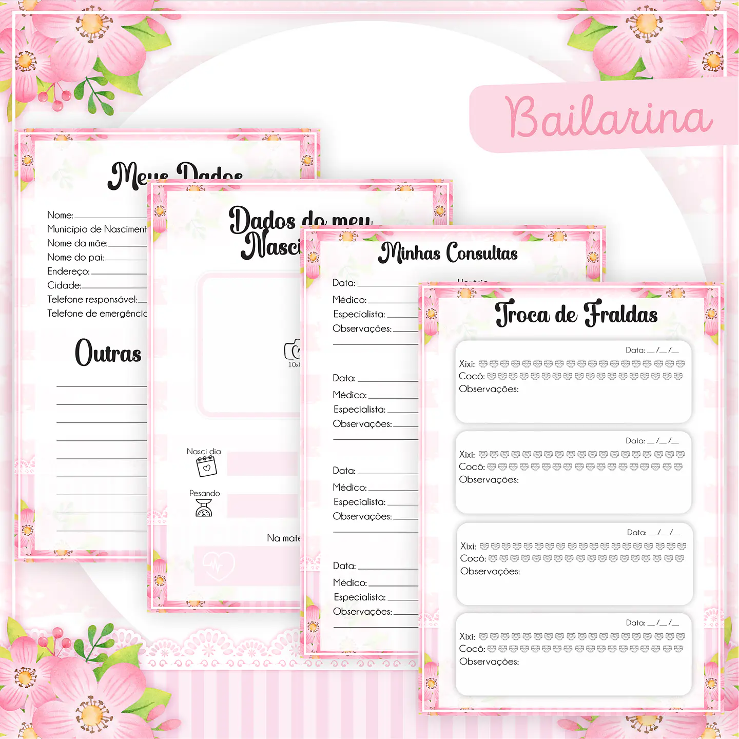 Arquivo Encadernação Baby Bailarina 6