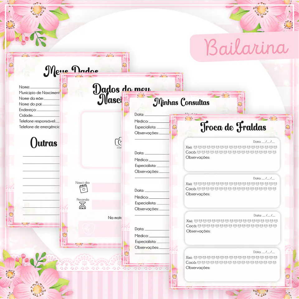 Arquivo Encadernação Baby Bailarina 6
