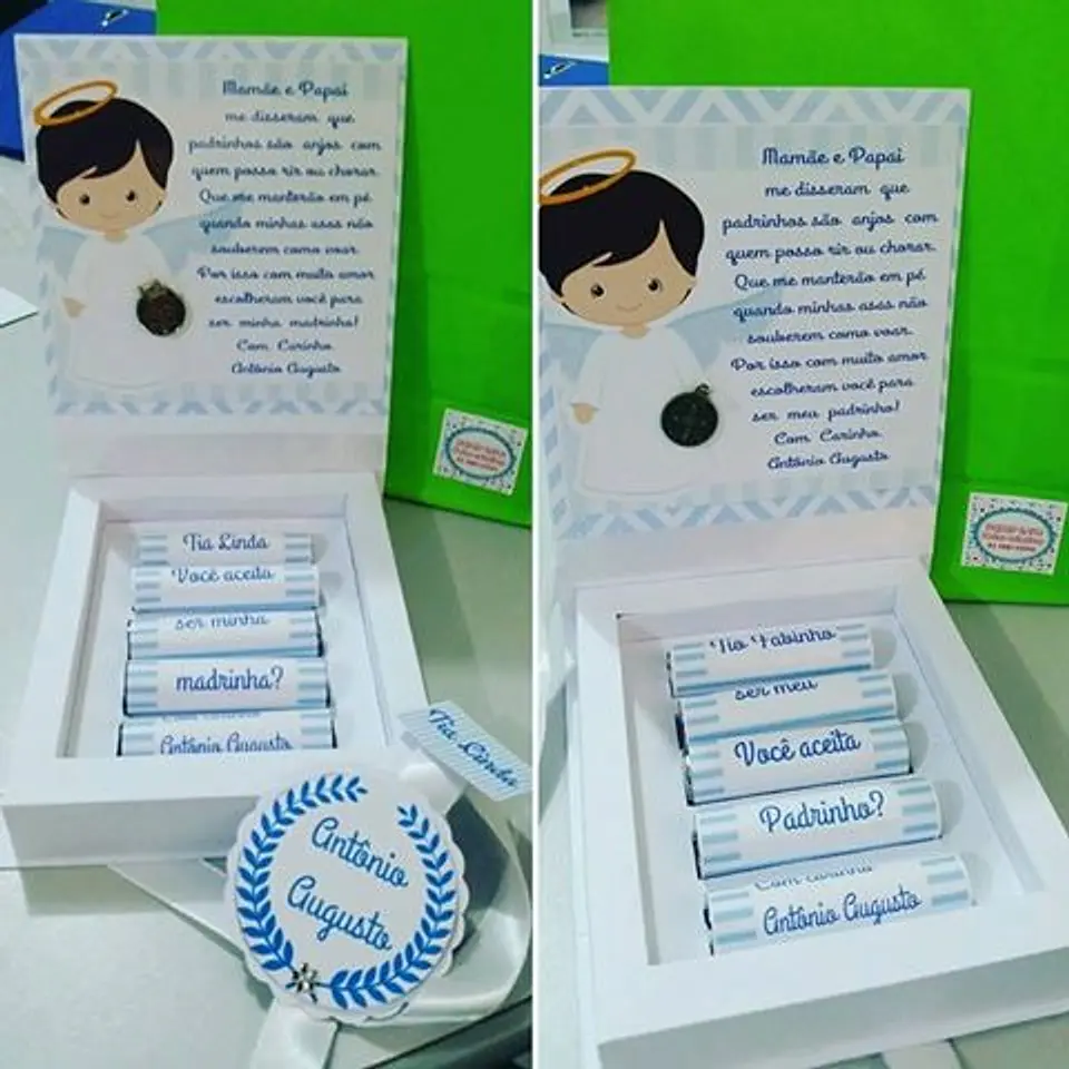 Arquivo de corte caixa batom batizado 1