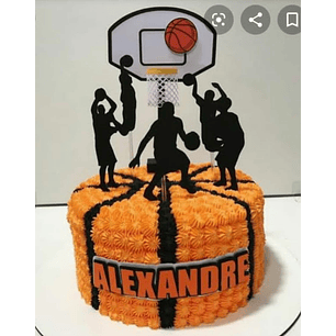 Arquivo de corte topo de bolo basquete