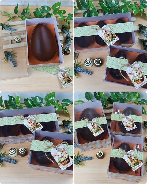 Arquivo caixas para ovos - tampa de acetato - chuvinha de papel