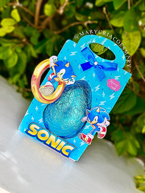 Arquivo Digital – Caixa Ovo De Páscoa | Sonic – Mary Criações