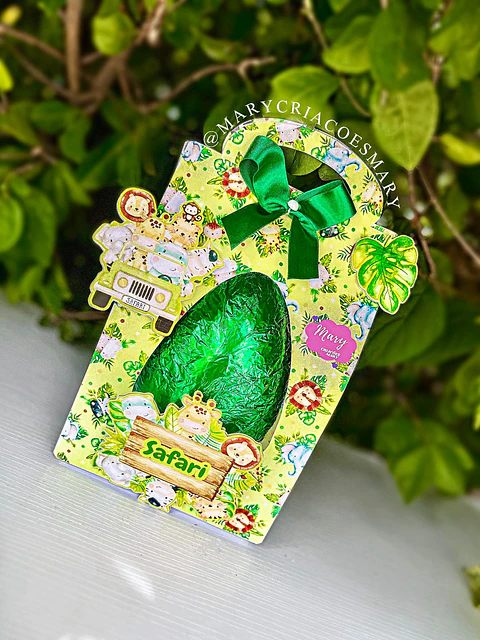 Arquivo Digital – Caixa Ovo De Páscoa | Safari – Mary Criações