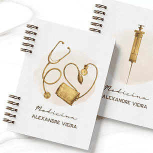 Arquivo Capas e Miolo Pautado Caderno Agenda Medicina Enfermagem - Bicho Papel