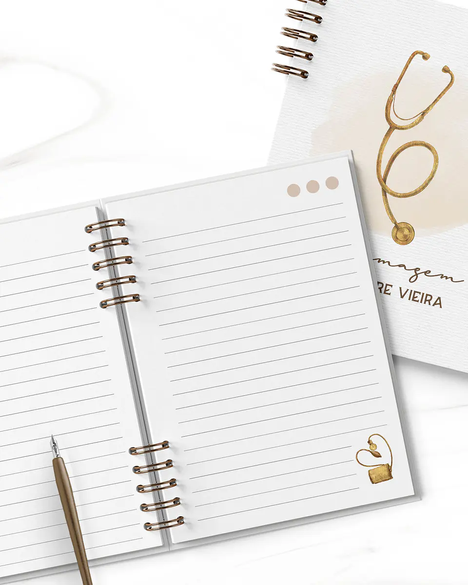 Arquivo Capas e Miolo Pautado Caderno Agenda Medicina Enfermagem - Bicho Papel 3